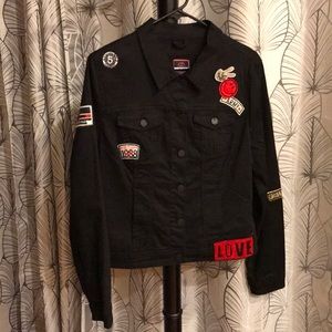 Soft black jean jacket